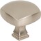 Jeffrey Alexander 1-3/8" Overall Length Satin Nickel Square Audrey Cabinet Knob 278L-SN - alternate 1